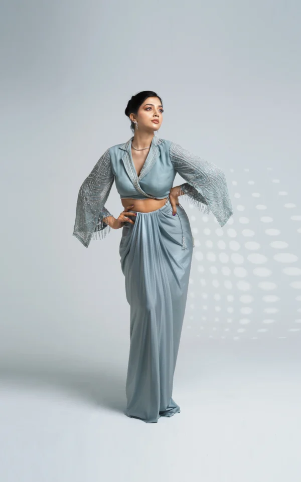 Evelyn Drape Skirt Set